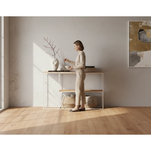 KONSOLA Z DREWNA LITEGO DĄB OLCHA JESION SKD-371